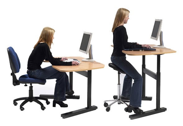 office chair vs saddle stool